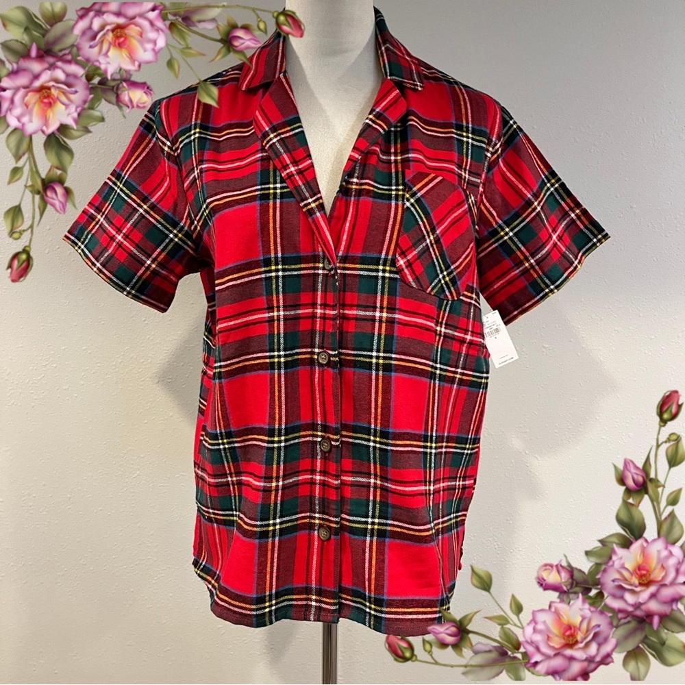 Old Navy Multicolor Plaid short sleeve‎ Shirt size small